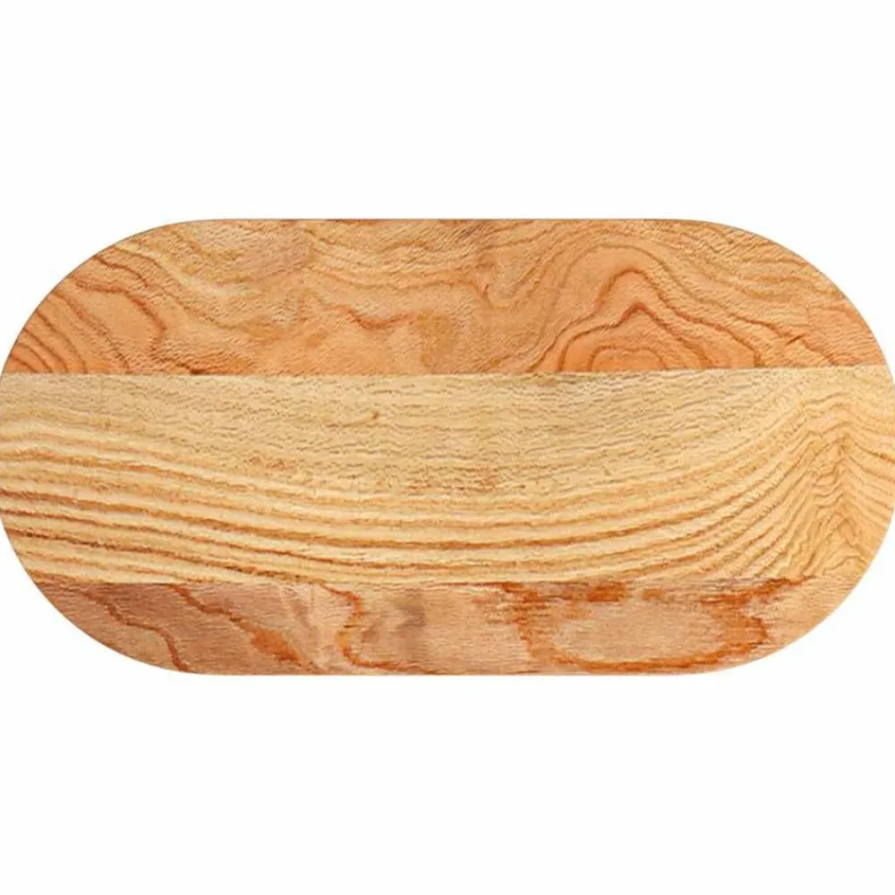 Tafelaccessoires*vidaXL Tafelblad 80x40x2 cm ovaal massief eikenhout Lichtbruin