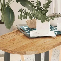 Tafelaccessoires*vidaXL Tafelblad 80x40x2 cm ovaal massief eikenhout Lichtbruin