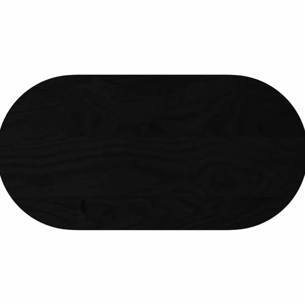 Tafelaccessoires*vidaXL Tafelblad 80x40x2 cm ovaal massief eikenhout Donkerbruin