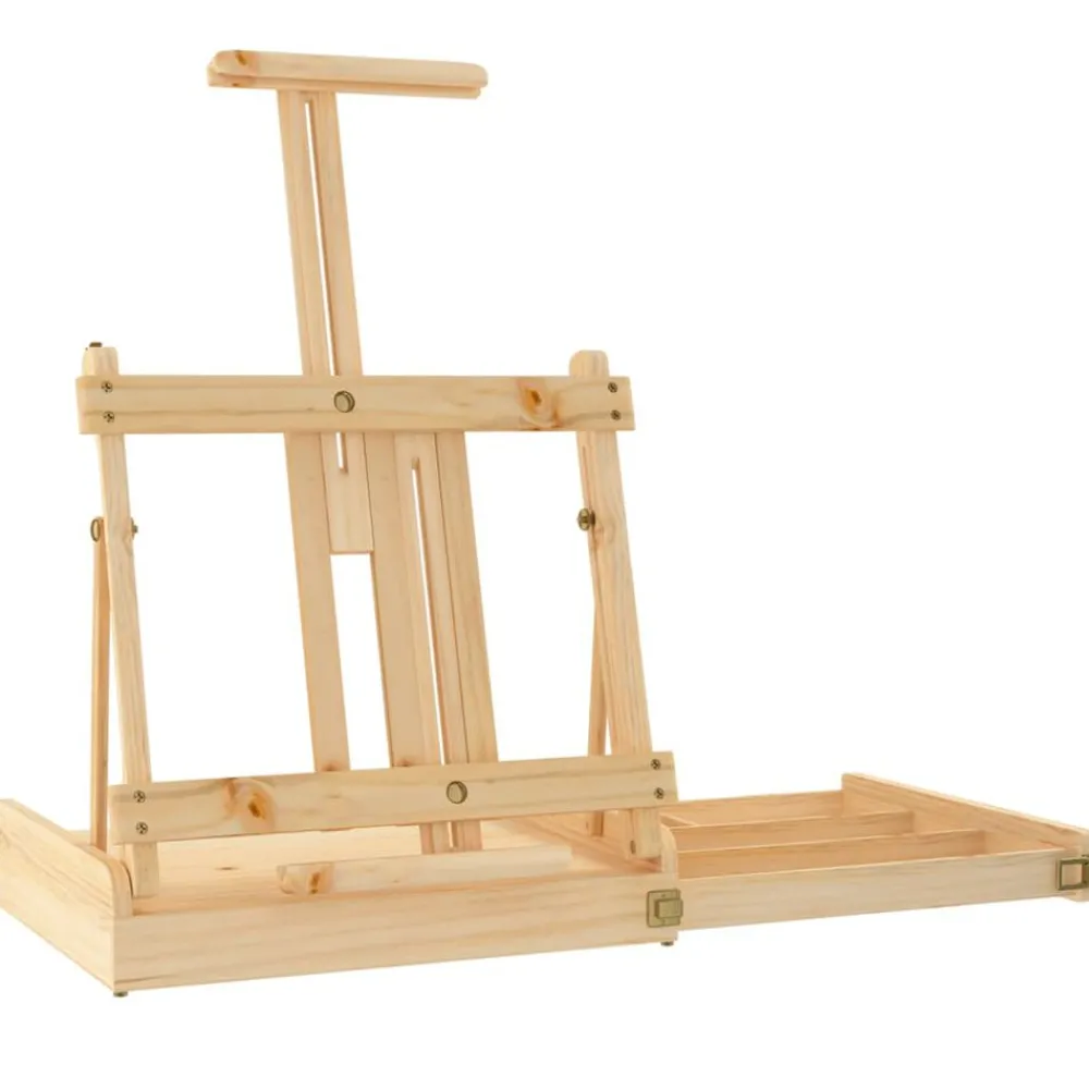 Tafelezel met lade 41,5x37x12 cm massief grenenhout>vidaXL Online