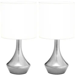 Tafellampen 2 st met aanraakknop E14 wit><noscript><img width=
