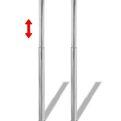 Tafelaccessoires*vidaXL Tafelpoten telescopisch 710-1100 mm 2 st Chroom