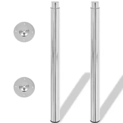 Tafelaccessoires*vidaXL Tafelpoten telescopisch 710-1100 mm 2 st Chroom