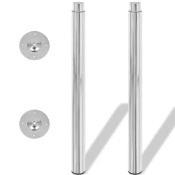Tafelaccessoires*vidaXL Tafelpoten telescopisch 710-1100 mm 2 st Chroom