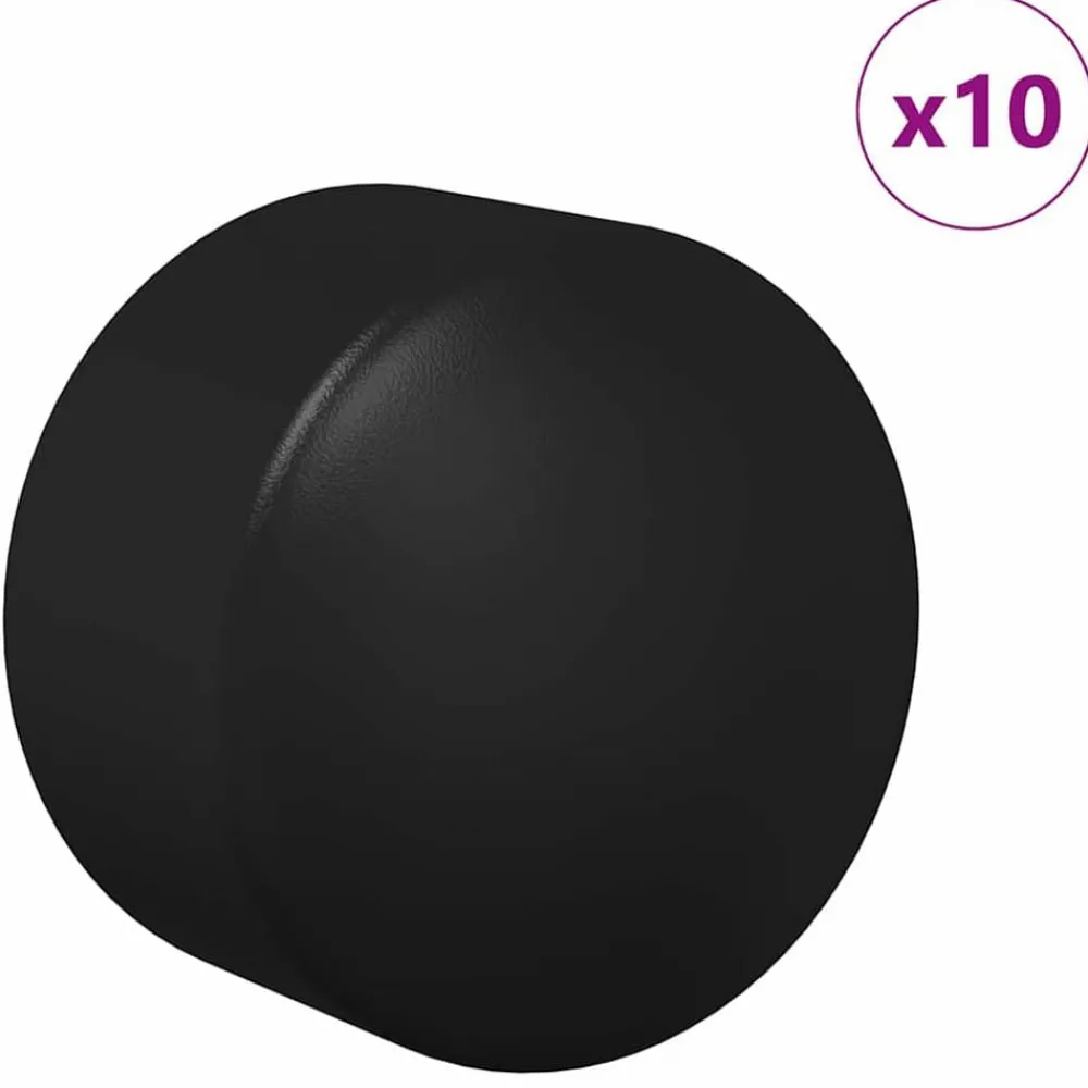 Tafelvoetbal Tafelkappen 10 pcs Zwart 1,5 x 1,5 x 1 cm PP>vidaXL Sale