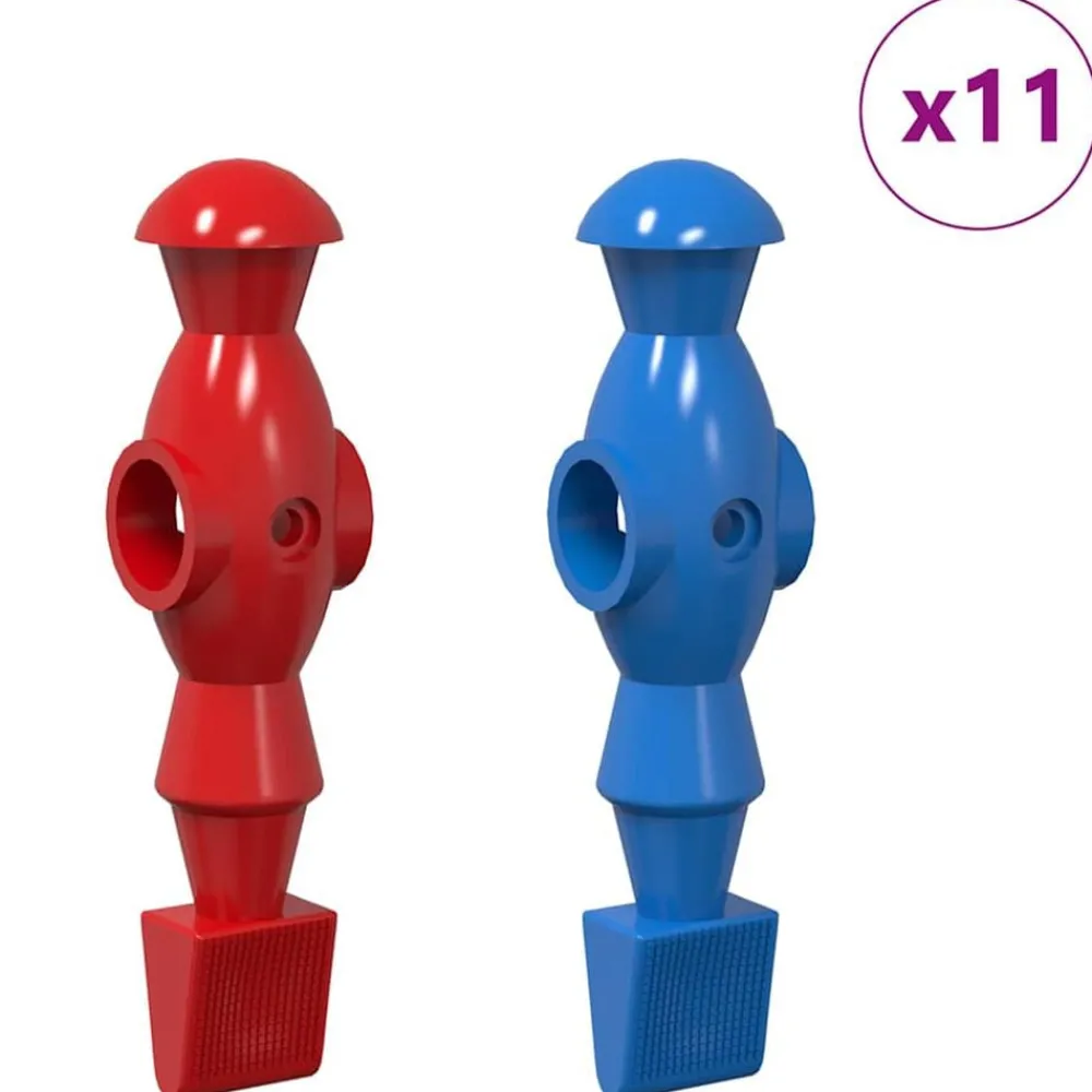 Tafelvoetbalspelers 22 pcs Blauw en Rood 2,4 x 2,1 x 9,7 cm PP>vidaXL Hot