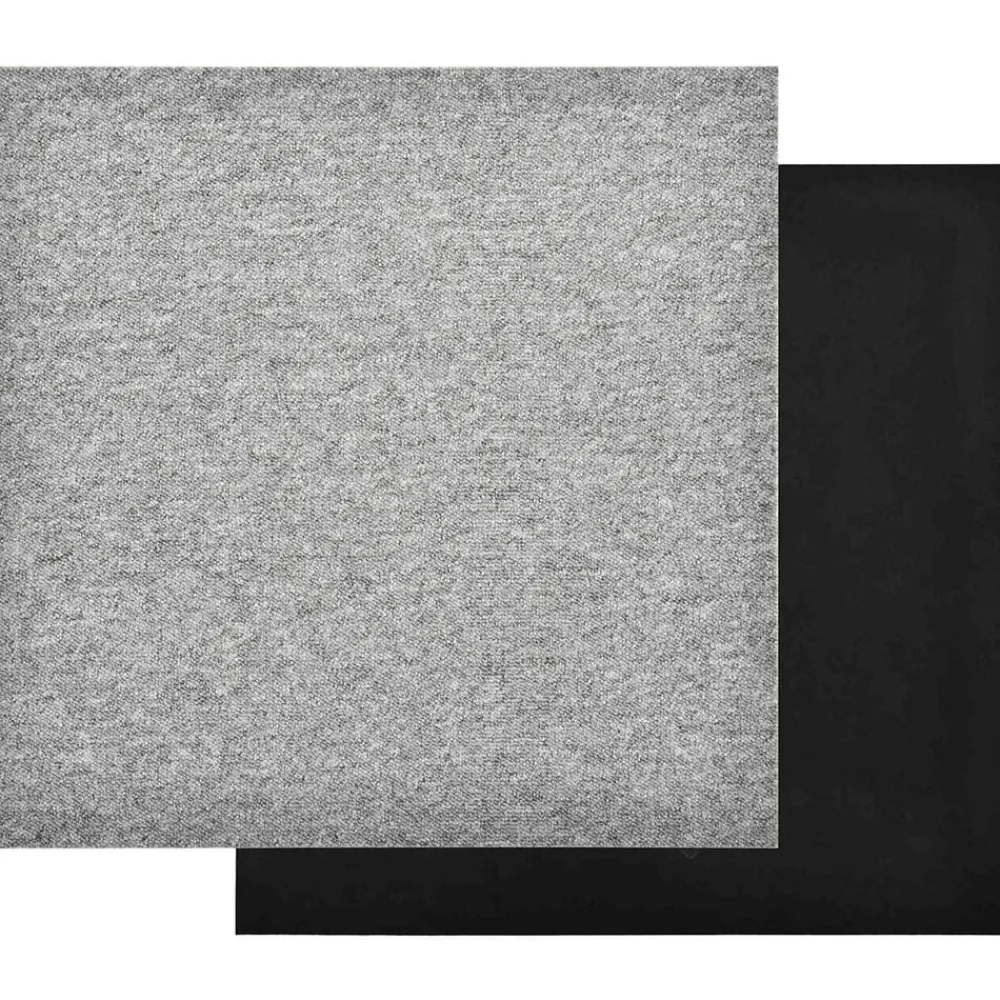 Bouwmaterialen*vidaXL Tapijt 20 pcs 50 x 50 cm 100% Polypropyleen Lichtgrijs