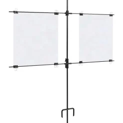 Buitensport*vidaXL Targetkaartstandaard met schietkaarten 78x76 cm staal