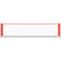 Tennisnet 400x100x87 cm polyester zwart en rood><noscript><img width=