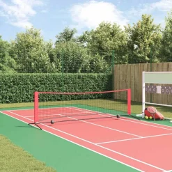 Tennisnet Zwart en Rood 301 x 90,5 x 87 cm Polyester>vidaXL New