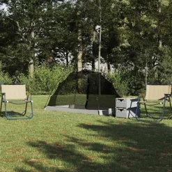Tent met dak met opslag Grijs en zwart 236 x 108 x 120 cm>vidaXL Online