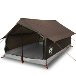 Buitensport*vidaXL Tent 2-persoons waterdicht Bruin