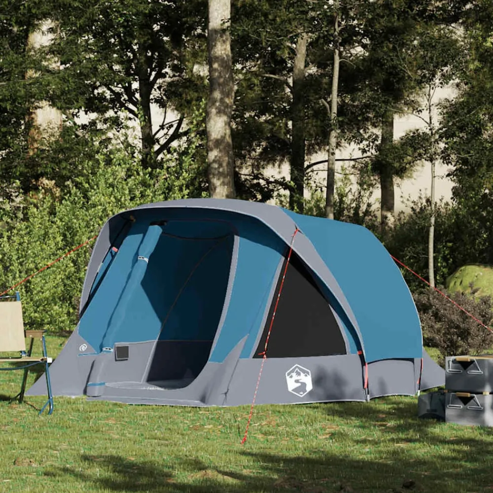 Buitensport*vidaXL Tent 4-persoons waterdicht Blauw