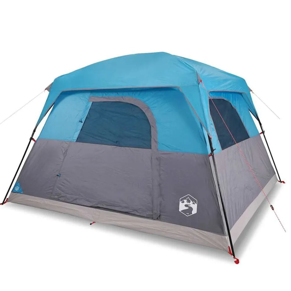 Buitensport*vidaXL Tent 4-persoons waterdicht Blauw