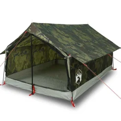 Buitensport*vidaXL Tent 2-persoons waterdicht Camouflage