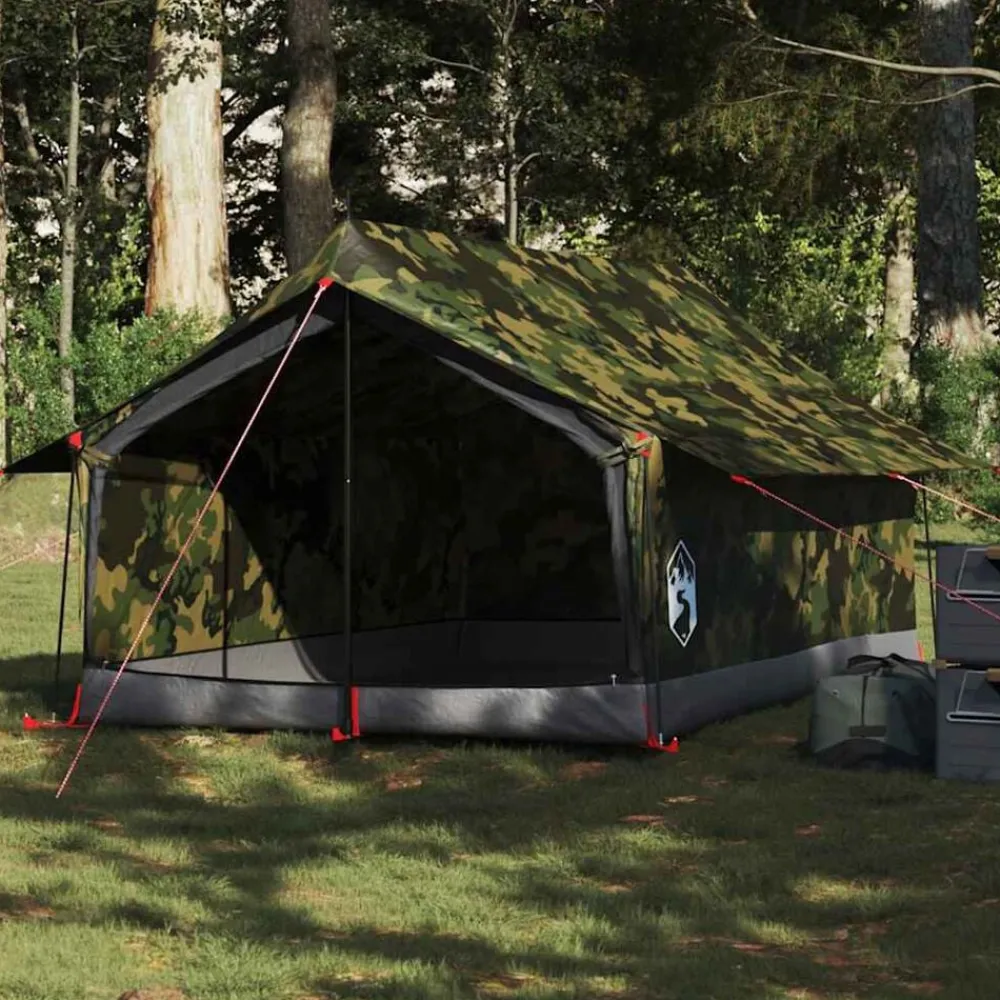 Buitensport*vidaXL Tent 2-persoons waterdicht Camouflage
