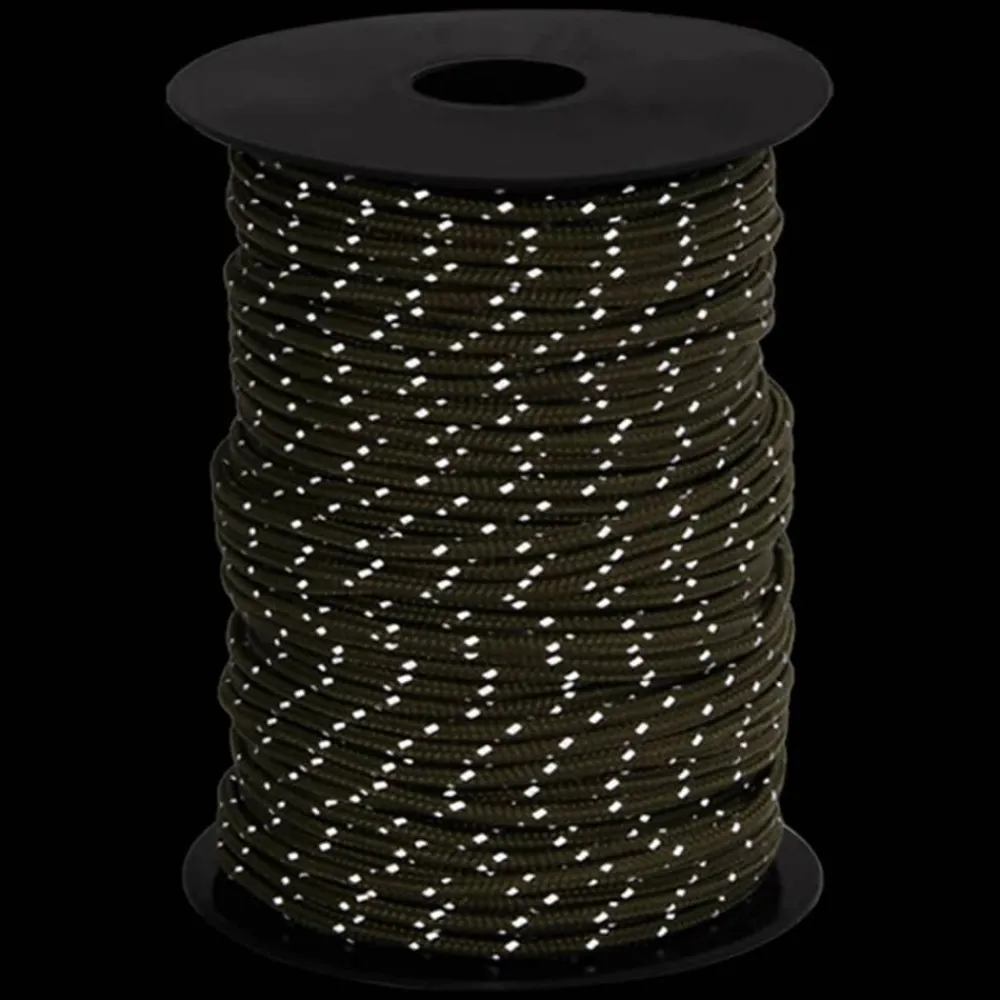 Buitensport*vidaXL Tentscheerlijn met reflecterende strips en spanners 50 m 3 mm Groen