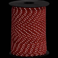 Buitensport*vidaXL Tentscheerlijn met reflecterende strips en spanners 50 m 3 mm Rood
