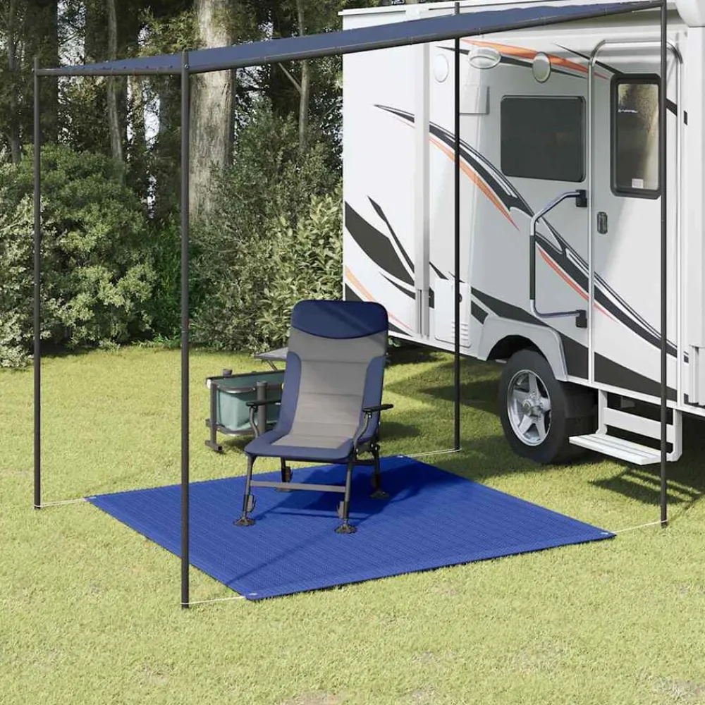 Buitensport*vidaXL Tenttapijt 200x200 cm HDPE Blauw