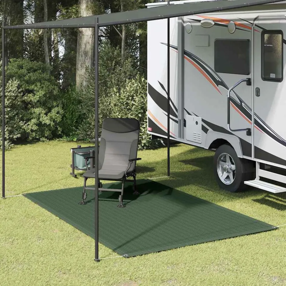 Tenttapijt 250x300 cm HDPE groen>vidaXL Outlet