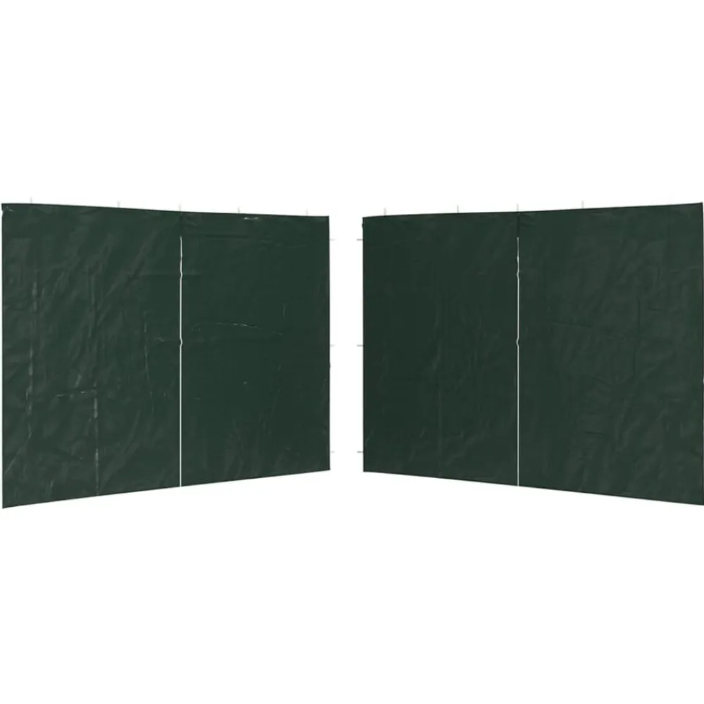 Tuin & Gazon*vidaXL Tentwanden 2 st met ritssluiting PE Groen