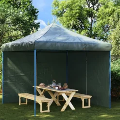 Tuin & Gazon*vidaXL Tentwanden 2 st met ritssluiting PE Groen