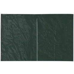 Tuin & Gazon*vidaXL Tentwanden 2 st met ritssluiting PE Groen