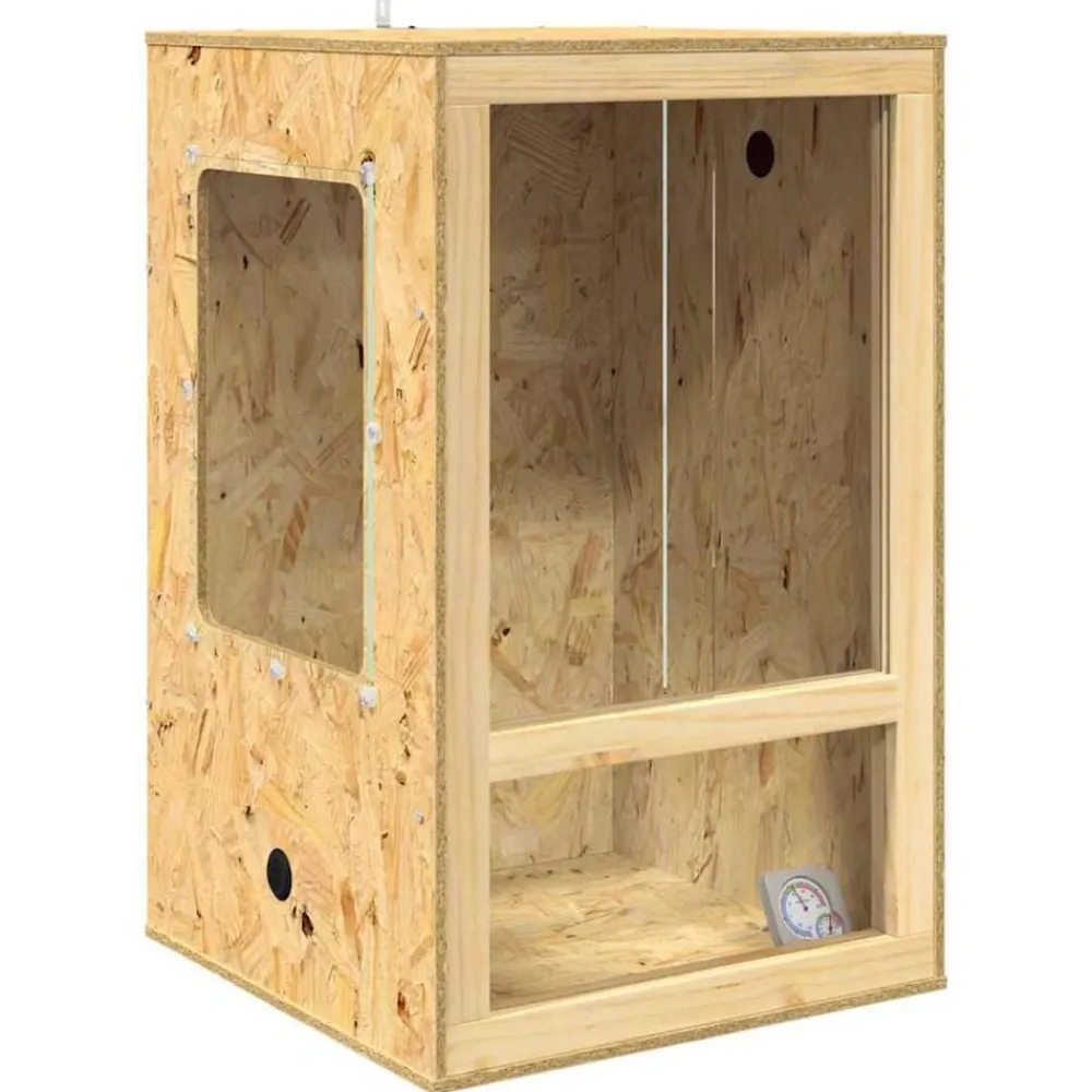 Huisdierbenodigdheden*vidaXL Terrarium Bruin 50 x 50 x 80 cm OSB