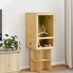 Terrarium Bruin 50 x 50 x 80 cm OSB>vidaXL New
