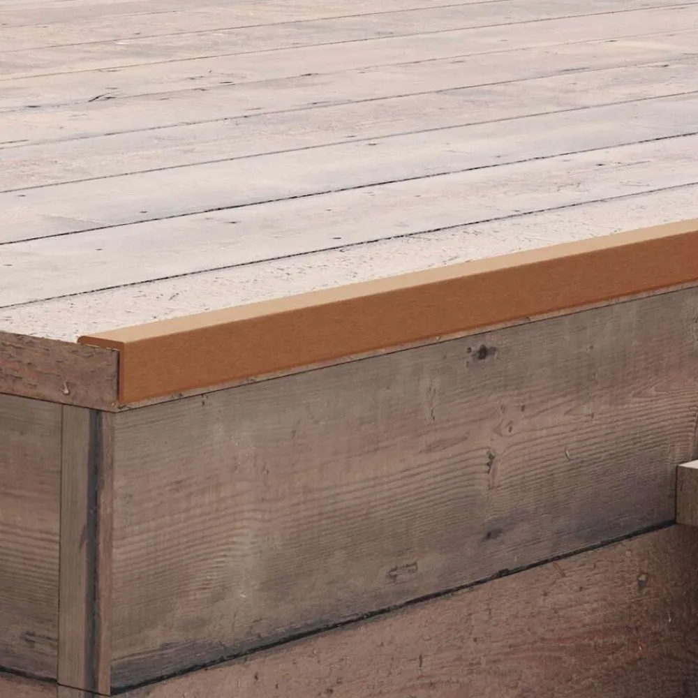 Bouwmaterialen*vidaXL Terras hoekplinten 5 st 170 cm HKC Lichtbruin