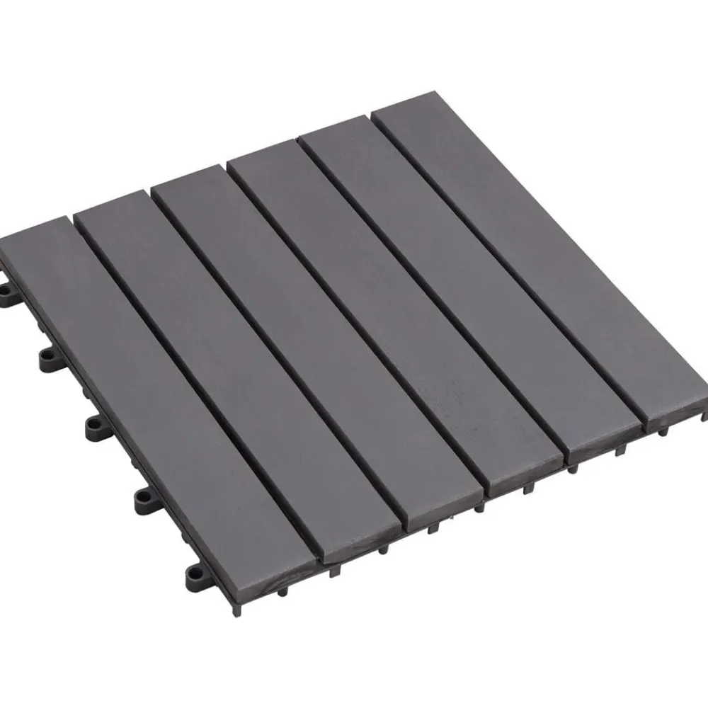 Terras Tegel 10 pcs 30 x 30 cm Acacia Hardhout>vidaXL Clearance