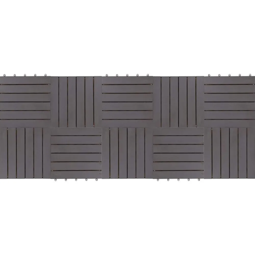 Terras Tegel 10 pcs 30 x 30 cm Acacia Hardhout>vidaXL Clearance