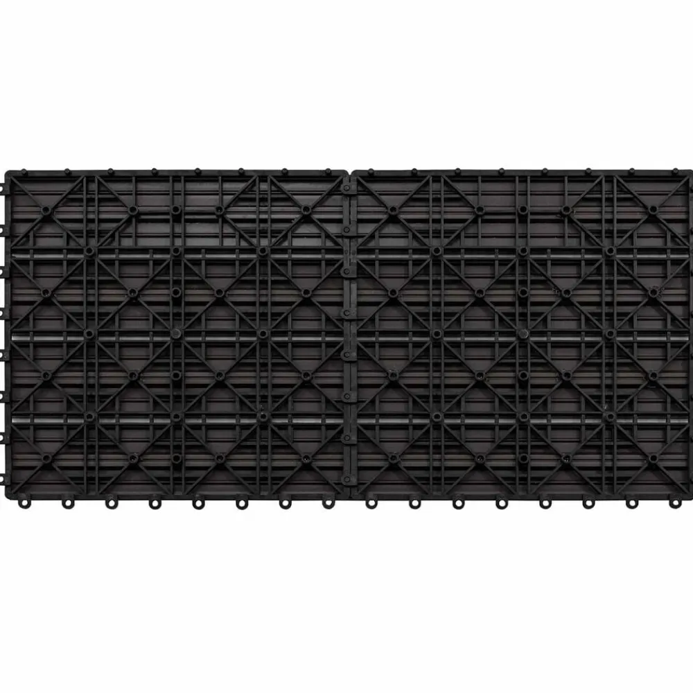 Bouwmaterialen*vidaXL Terras Tegel 6 pcs 60 x 30 cm WPC Donkerbruin