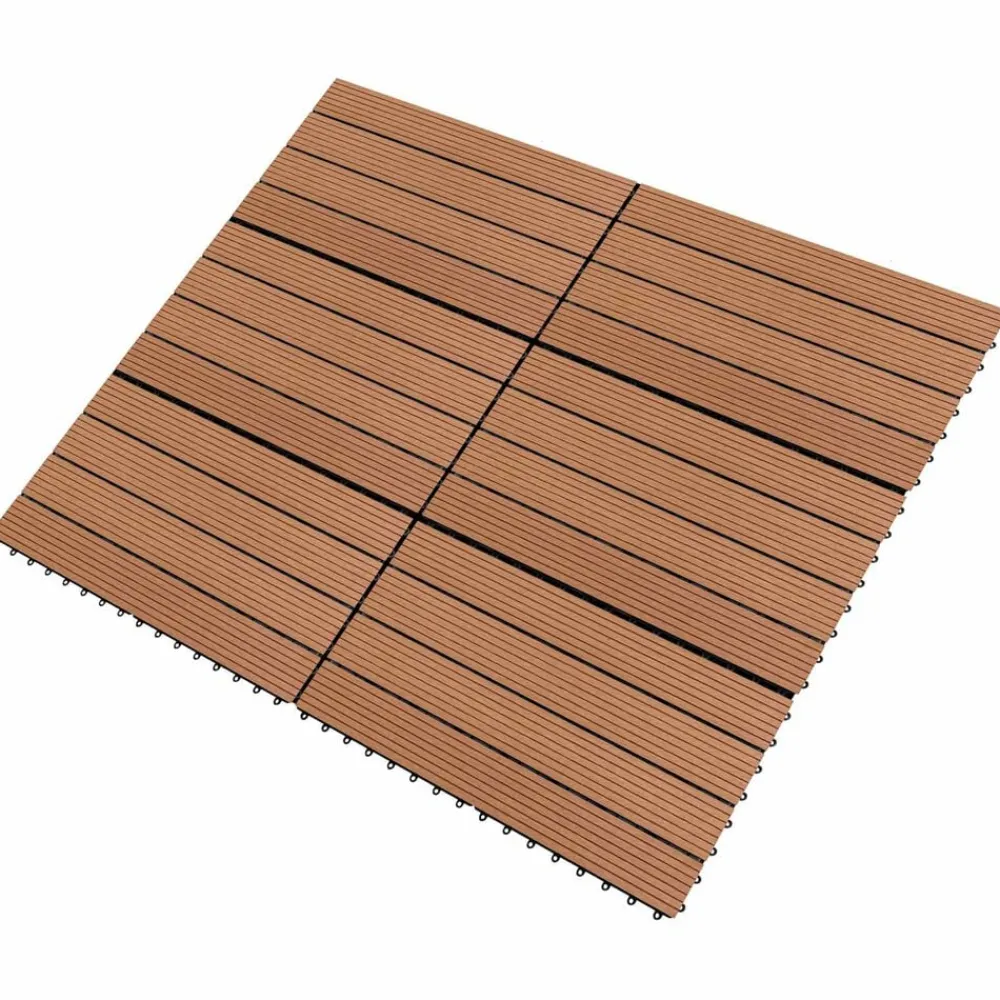 Huishoudelijke Benodigdheden*vidaXL Terras Tegel 6 pcs 60 x 30 cm WPC Bruin