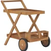 Theewagen massief teakhout>vidaXL Outlet