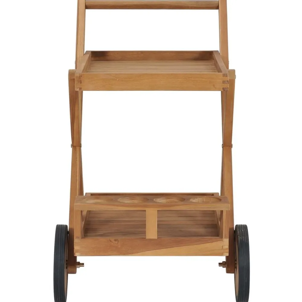 Theewagen massief teakhout>vidaXL Outlet