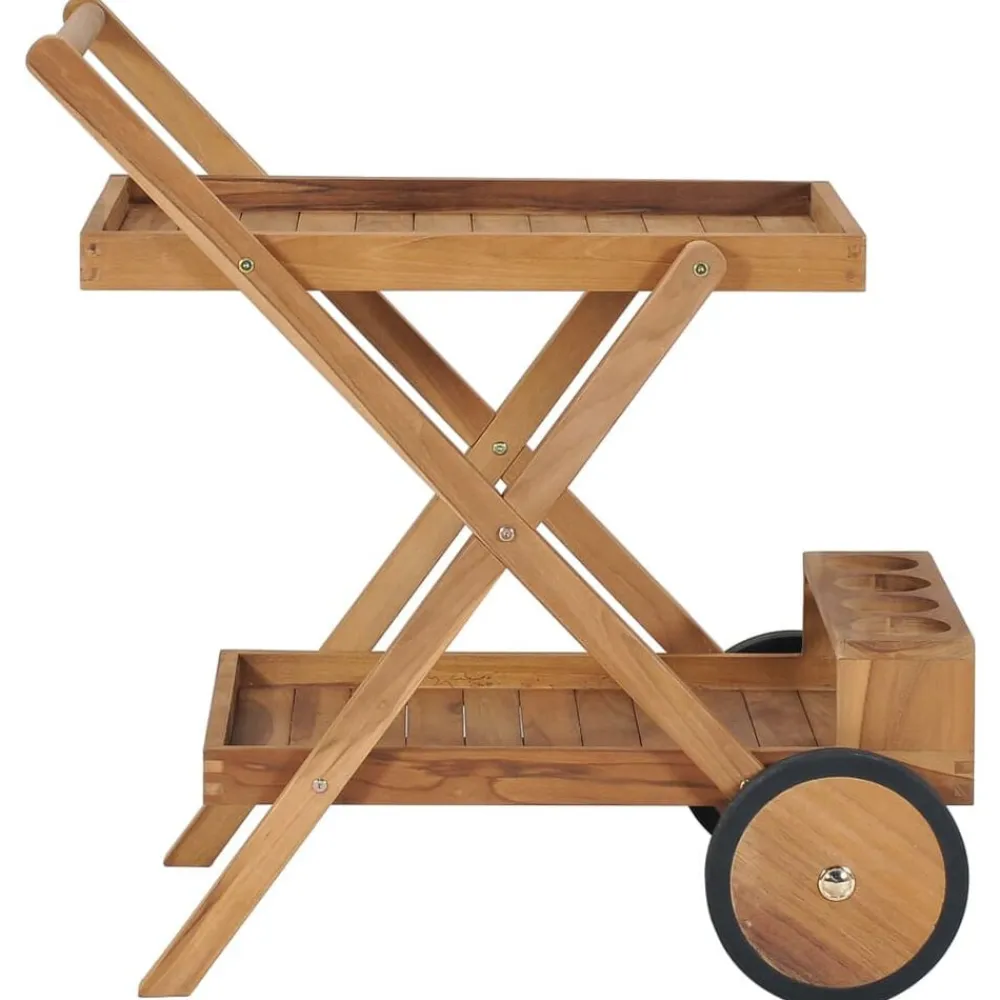 Theewagen massief teakhout>vidaXL Outlet