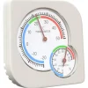Huisdierbenodigdheden*vidaXL Thermo Hygrometer Wit 7,5 x 7,5 x 1,2 cm ABS