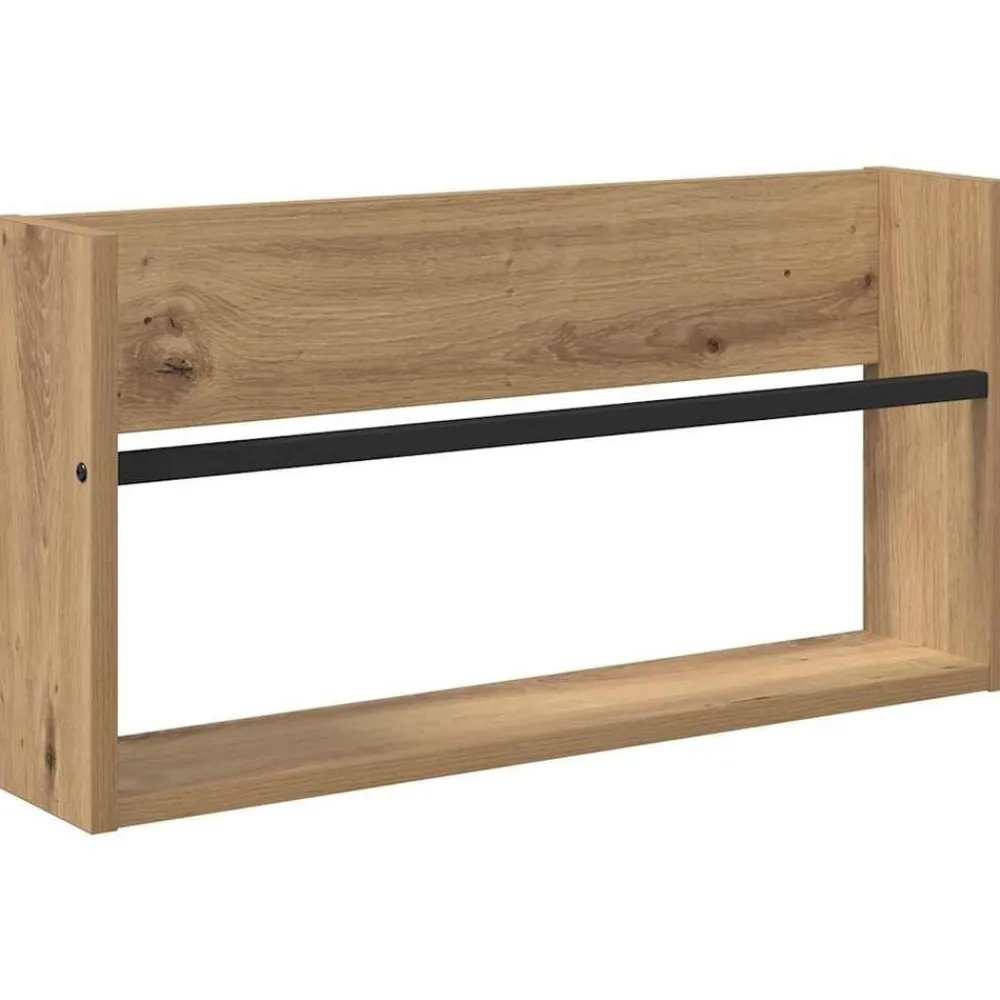 Tijdschrift Rek Artisan Eiken 60 x 12 x 30 cm Bewerkt hout>vidaXL Online