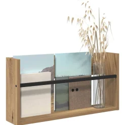 Tijdschrift Rek Artisan Eiken 60 x 12 x 30 cm Bewerkt hout><noscript><img width=