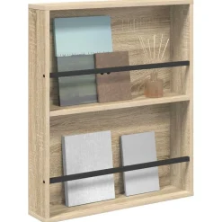 Tijdschrift Rek 60 x 12 x 70 cm Bewerkt hout><noscript><img width=