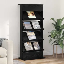 Tijdschrift Rek 70 x 41 x 156 cm Bewerkt hout>vidaXL Outlet