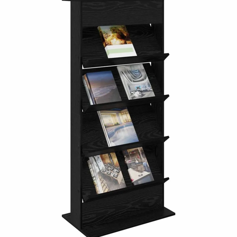 Tijdschrift Rek 70 x 41 x 156 cm Bewerkt hout>vidaXL Outlet