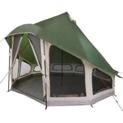 Tipi Tent met dak met opslag 404 x 370 x 270 cm taft>vidaXL Clearance