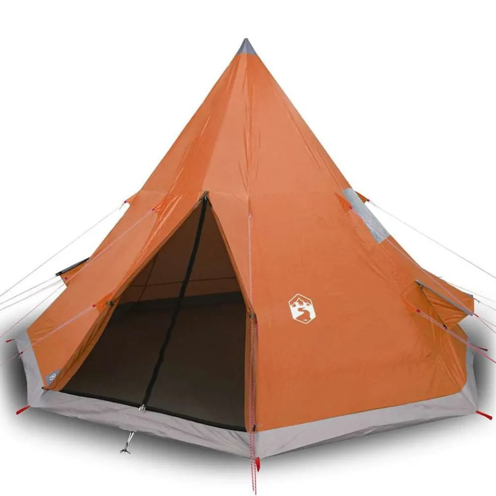 Buitensport*vidaXL Tipitent 4-persoons waterdicht Oranje