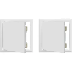 Toegangs paneel 2 pcs Wit 23 x 23 x 3 cm Staal>vidaXL Clearance