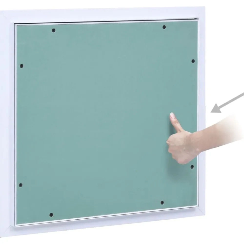 Toegangspaneel met aluminium frame en gipsplaat 200x200 mm>vidaXL New