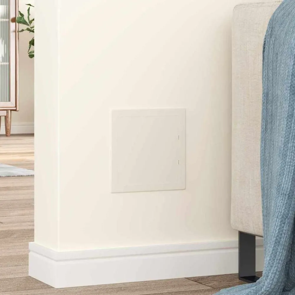 Bouwmaterialen*vidaXL Toegangs-panelen 2 pcs Wit 15 x 15 cm ABS Kunststof