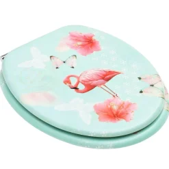 Toiletbril met deksel flamingo MDF><noscript><img width=
