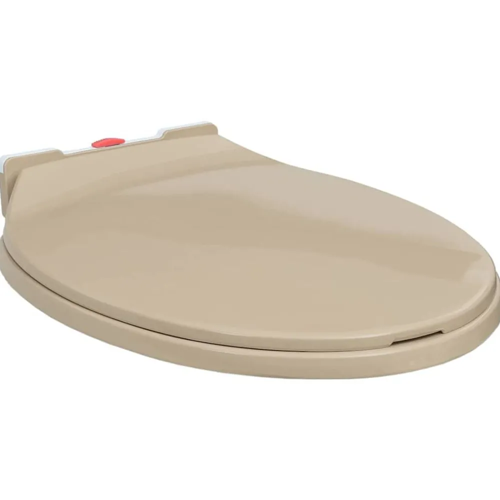 Sanitair & Loodgietersbenodigdheden*vidaXL Toiletbril soft-close en quick-release ovaal Beige